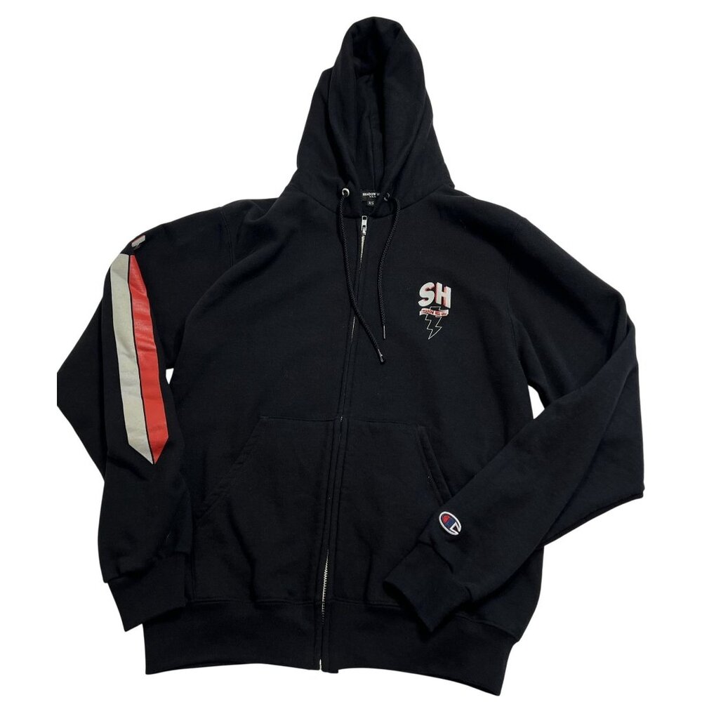 Shadow Hill x Champion Full Zip Hoodie in Black